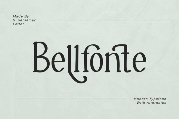 Belfonte: A Stylish Font for Business Branding