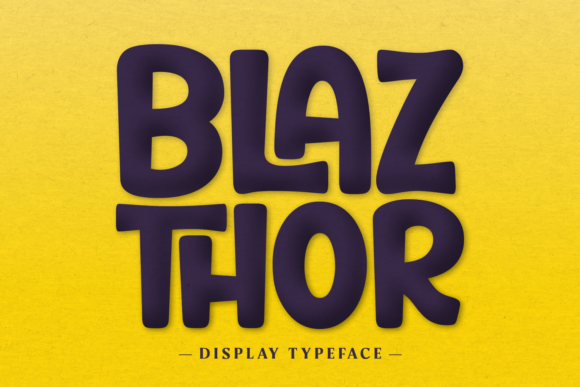 Blaz Thor: A Bold Display Font for Creative Projects