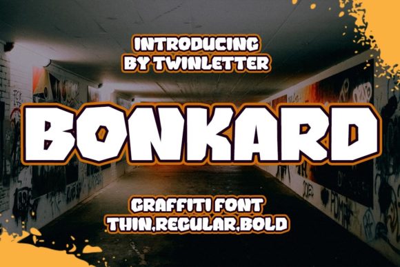 Bonkard: A Charming Graffiti Font for Editorial Design
