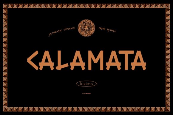 Calamata: A Playful Display Font for Digital Creativity