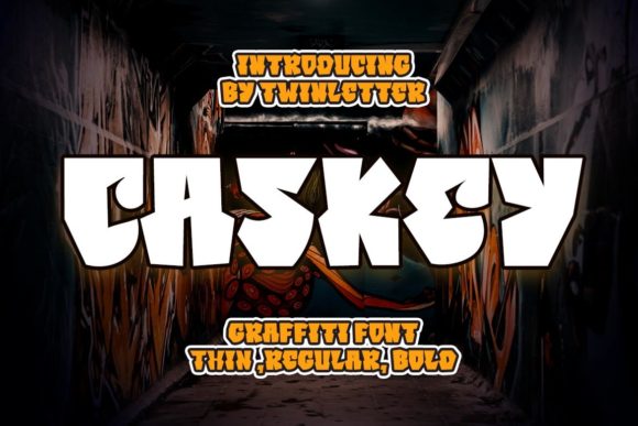 Caskey: A Graffiti-Styled Display Font for Bold Branding