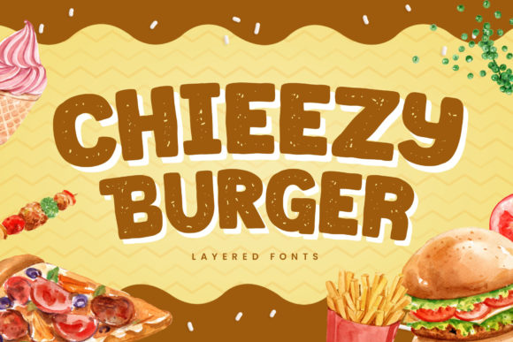 Chieezy Burger: A Playful Display Font for Creative Projects