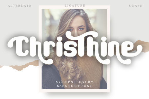 Christhine Display Font for Web Design and Branding