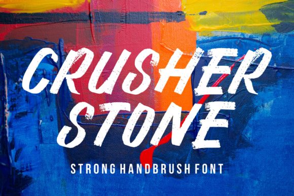 Chrusher Stone: A Bold Display Font for Handmade Creations