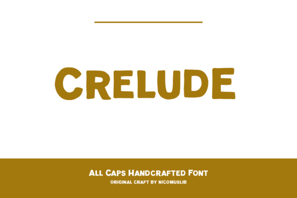 Crelude: A Vintage-Styled Display Font for Creative Projects