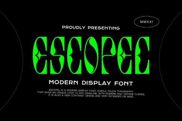 Escopel: A Distinct Display Font for Bold Branding