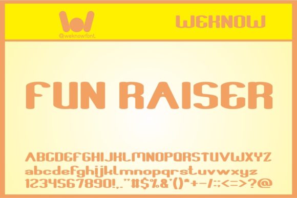 Fun Raiser Font for Creative Branding and Display Design
