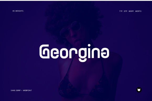Georgina Font: A Modern Display Font for Creative Projects