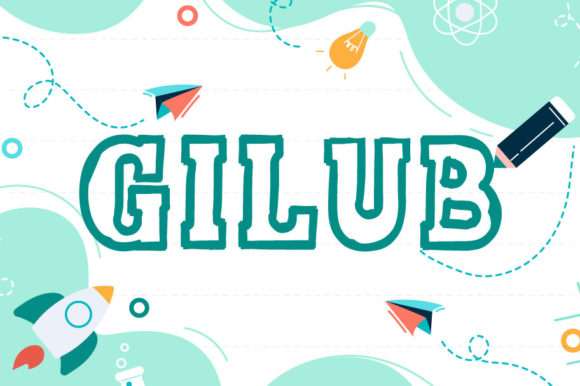 Gilub: A Bold Display Font for Business Branding