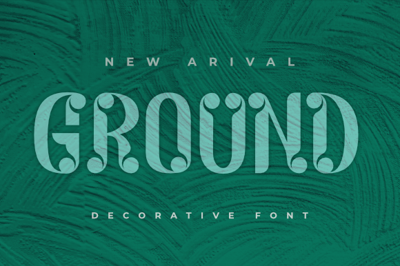 Ground: A Display Font for Editorial Elegance