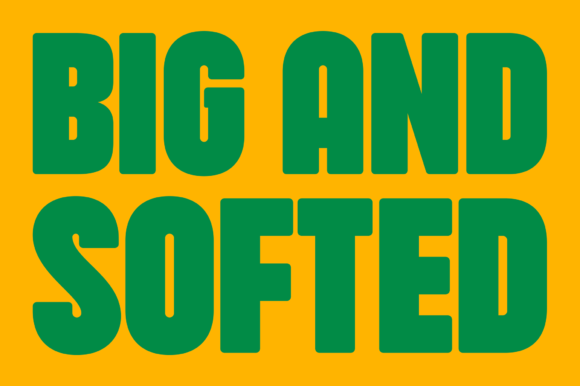 Hartone Softed: A Bold Display Font for Branding Impact
