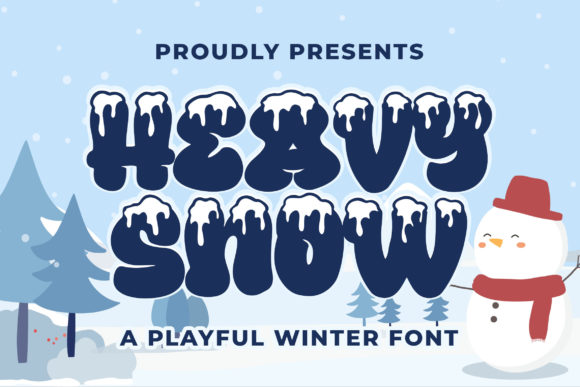 Heavy Snow: A Bold Display Font for Branding and Design