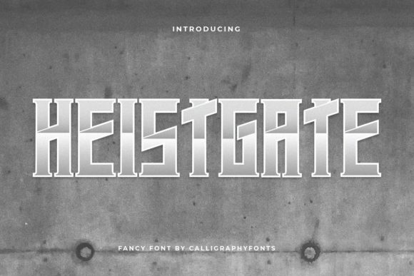 Heistgate: A Bold Display Font for Handmade Creations