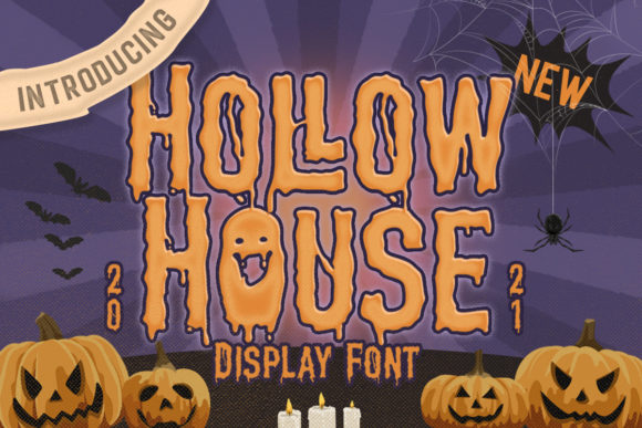 Hollow House Font for Spooky Design and Digital Campaigns