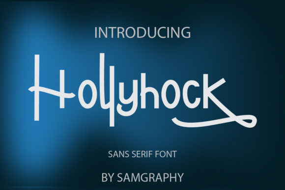 Hollyhock Display Font for Creative Branding Projects