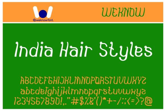 India Hair Style: A Display Font for Bold Digital Branding