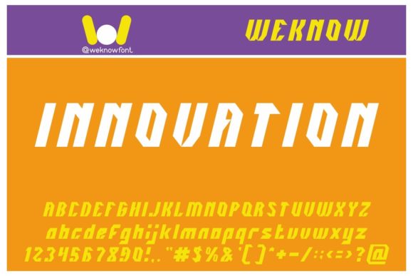 Innovation: A Bold Font for Creative Branding