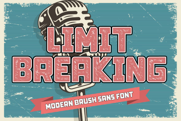 Limit Breaking: A Bold Display Font for Creative Projects