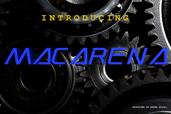 Macarena – A Modern Display Font for Creative Projects