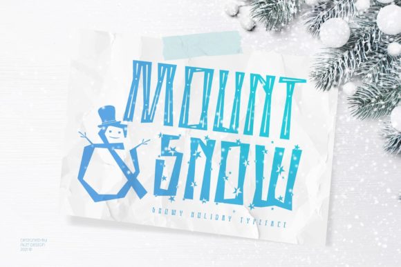 Mount and Snow: A Modern Display Font for Creative Makers