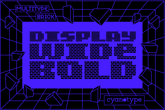 MultiType Brick Display Wide Bold for Creative Projects