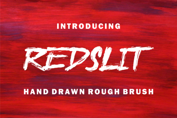 Redslit: A Cool Brushed Display Font for Digital Creativity