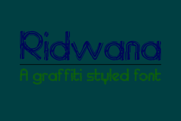 Ridwana: A Graffiti-Inspired Display Font for Creative Branding