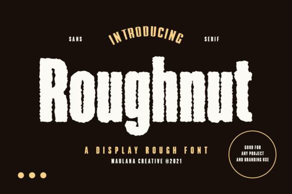 Roughnut: A Bold Display Font for Editorial Design