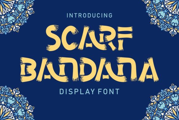 Scarf Bandana Display Font for Bold Branding