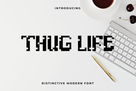 Thug Life: A High-Tech Display Font for Bold Branding