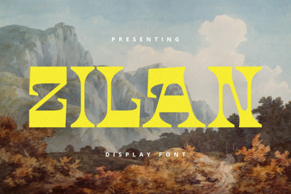 Zilan: A Bold Display Font for Handmade Creations