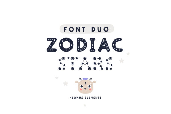 Zodiac Stars Font for Business Branding and Design