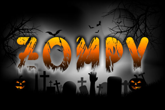 Zompy Halloween Font for Creative Makers and Print Designers
